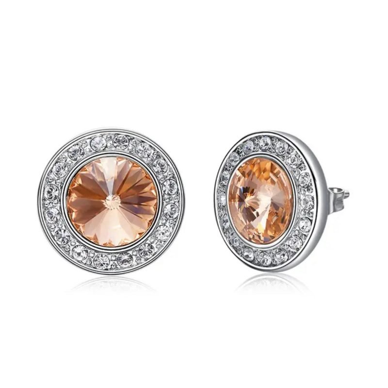 Redondas de cristal en plata 9,25