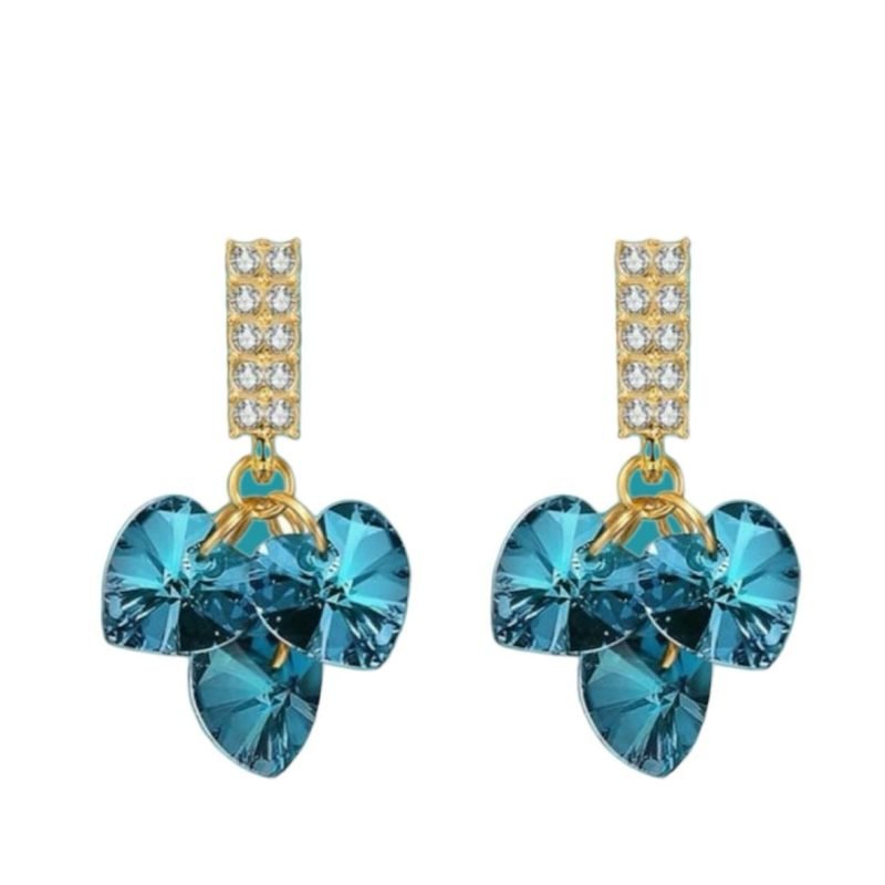 Ramillete de corazones de cristal