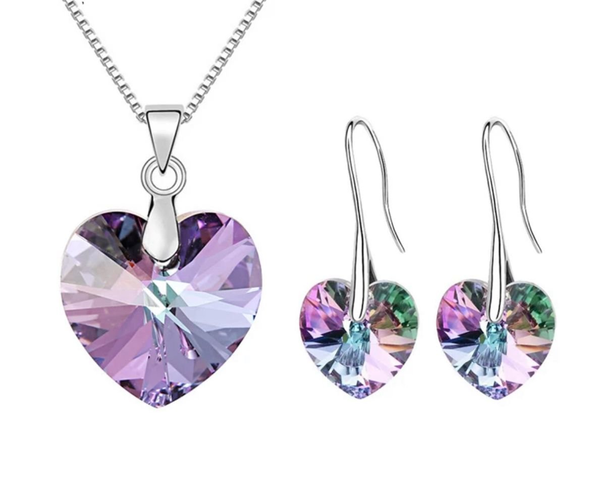 Conjuntos de Cristal de Corazón