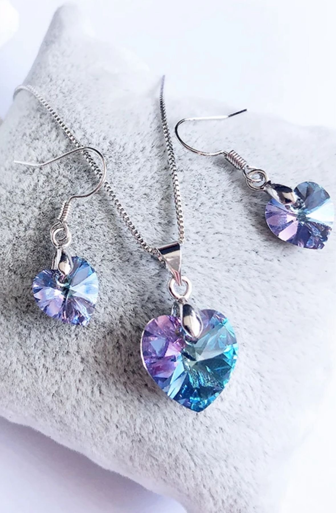 Conjuntos de Cristal de Corazón