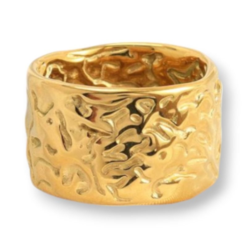 Anillo Acero Repujado