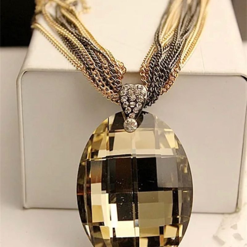 Collares gota de cristal