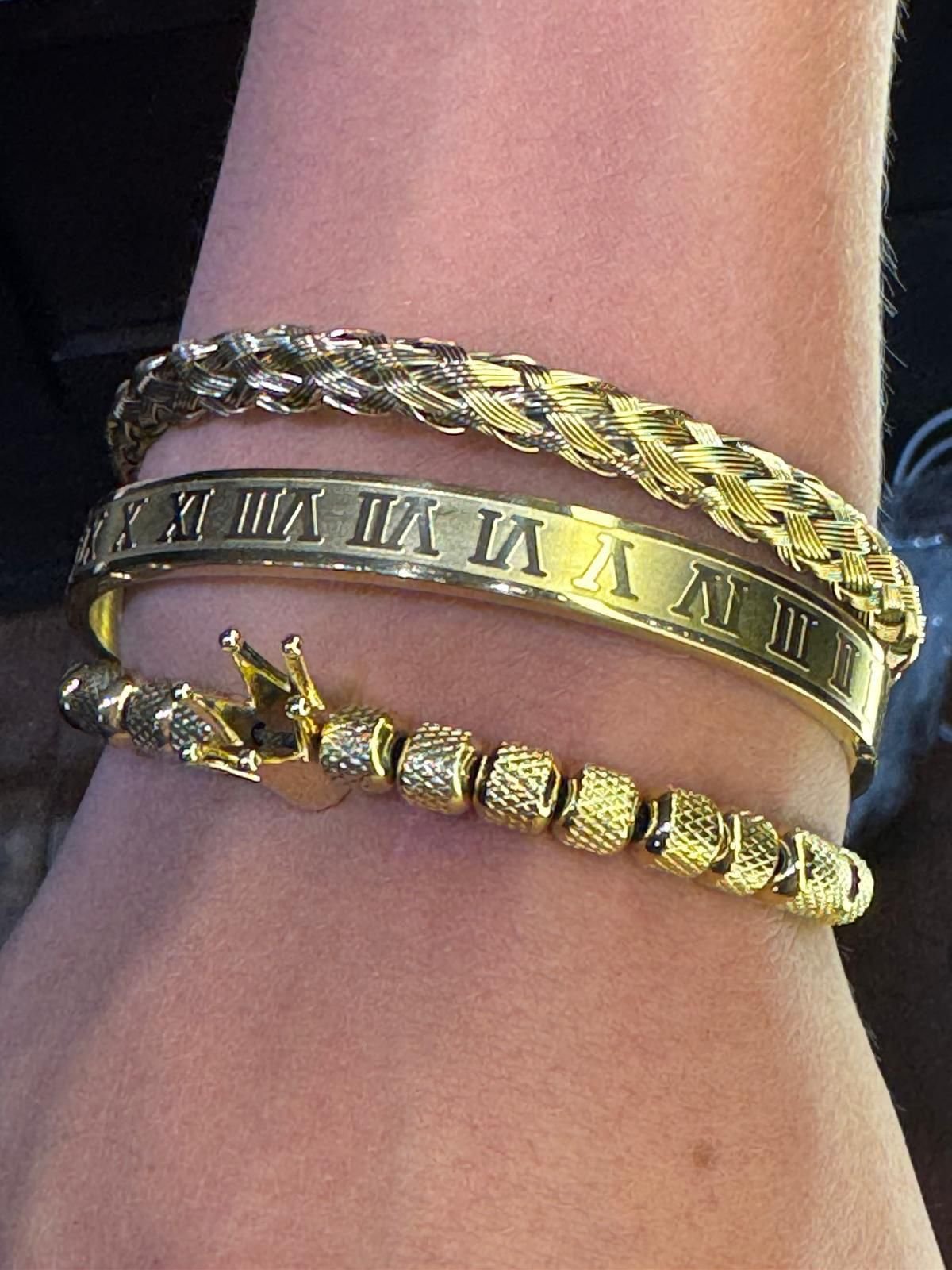 Pack x 3 Pulseras de Acero de Hombre