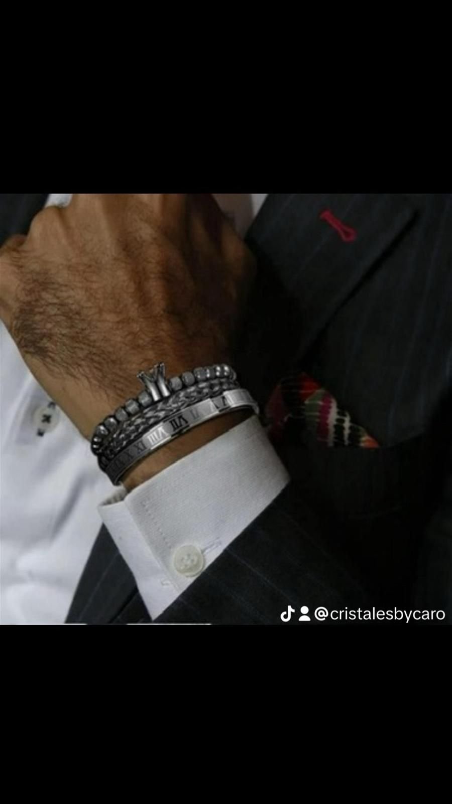 Pack x 3 Pulseras de Acero de Hombre