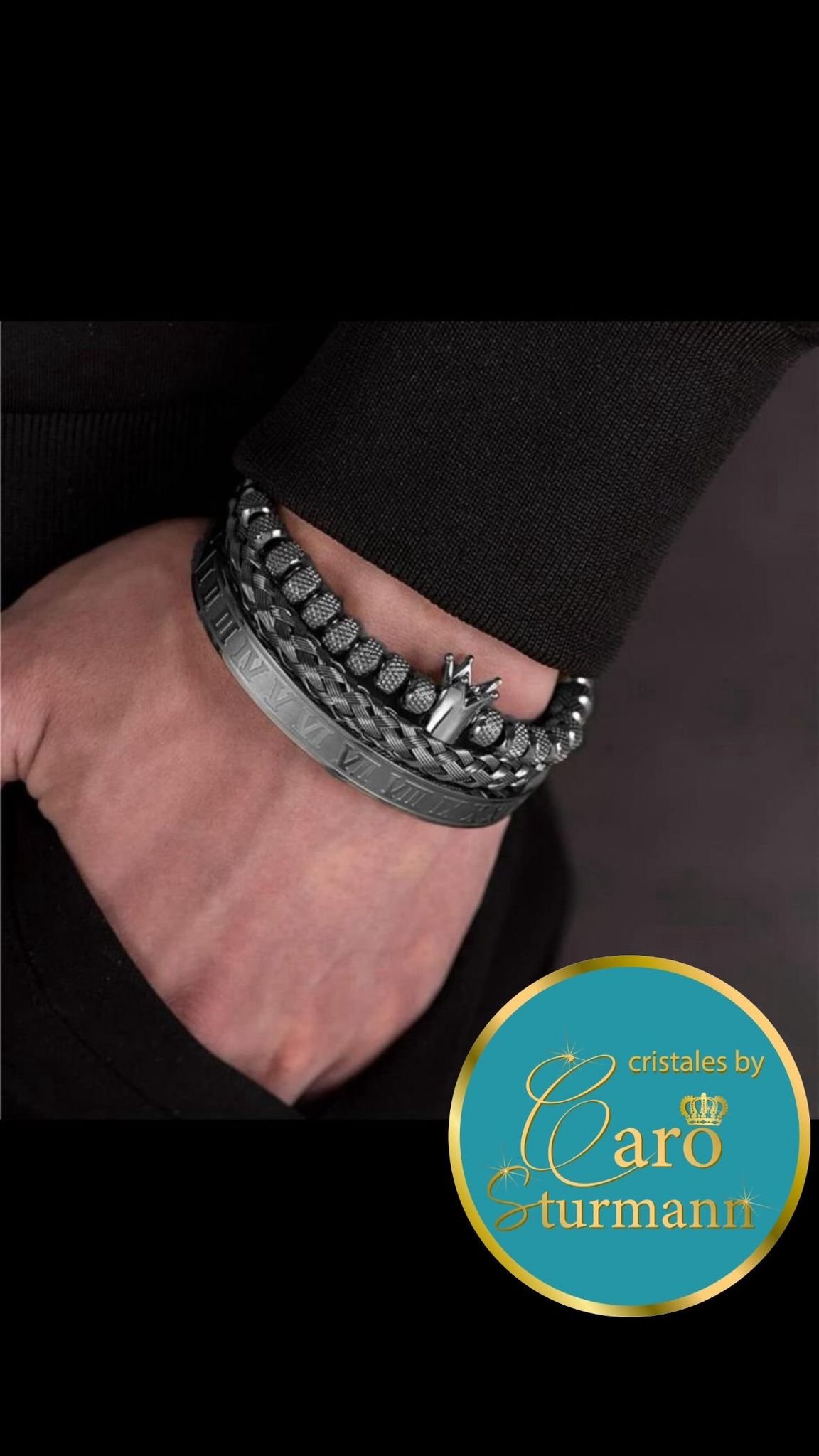Pack x 3 Pulseras de Acero de Hombre