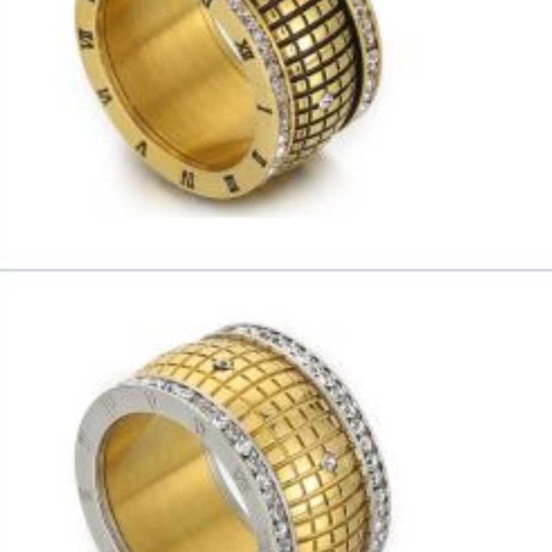Anillo estilo Romano y mini Cristales