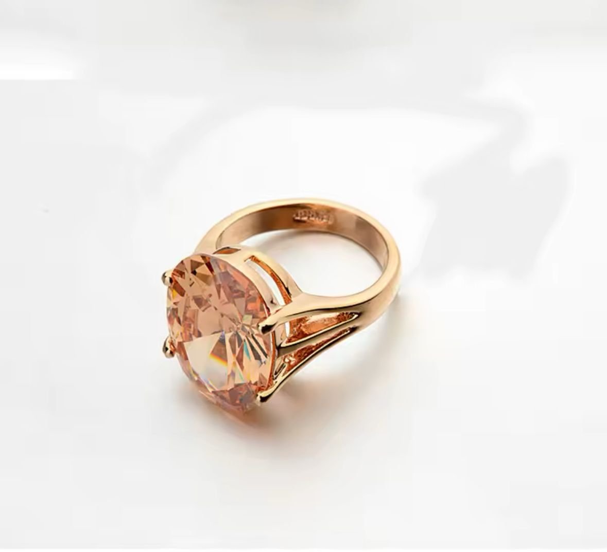 Anillo de Cristal redondo Ambar