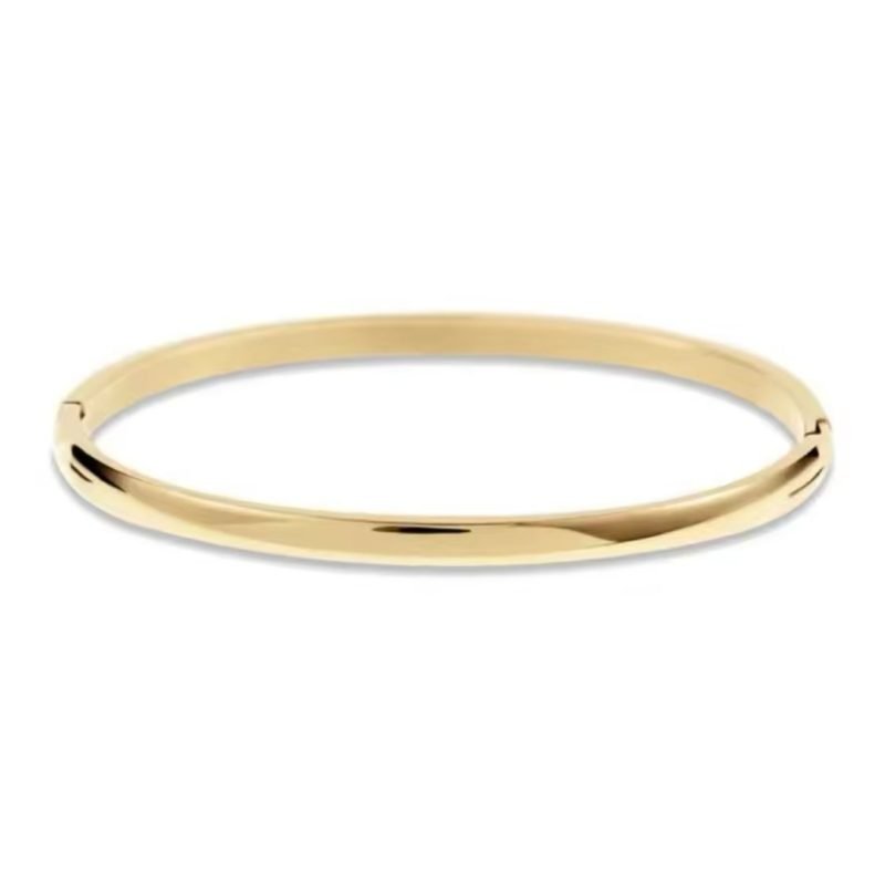 Pulsera Esclava dorada lisa