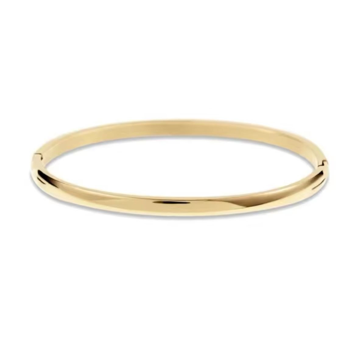 Pulsera Esclava dorada lisa