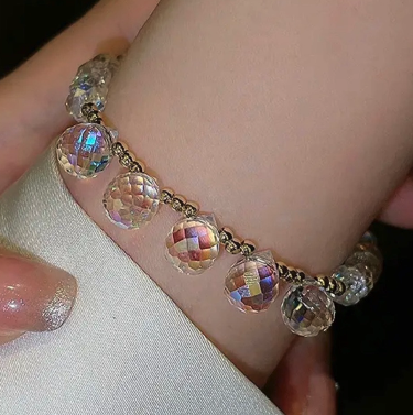 Pulsera de cristal con destellos -único modelo-