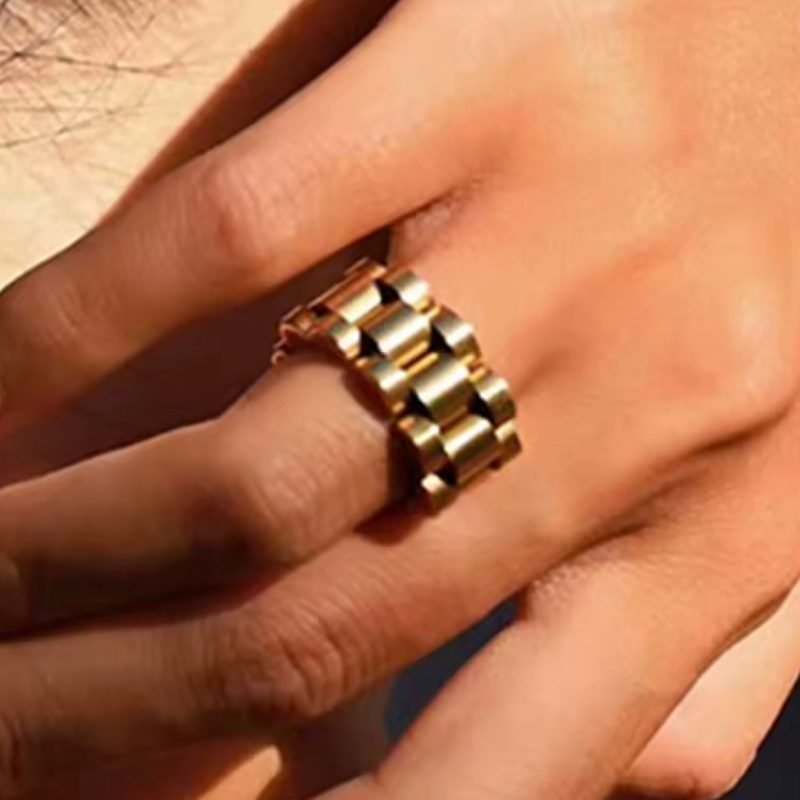 Anillo Cadena de Acero
