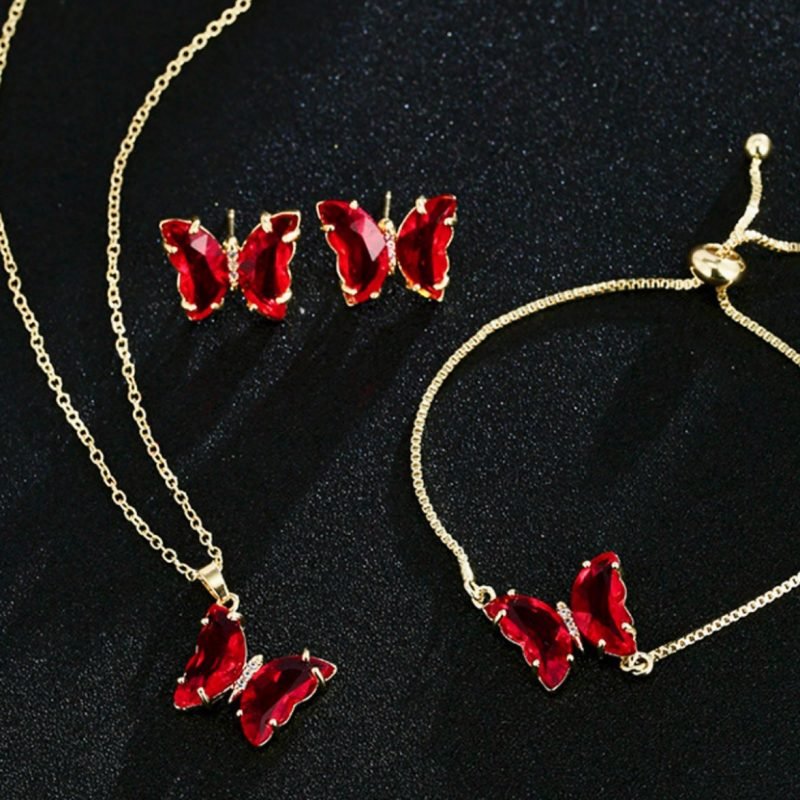 Conjunto Mariposa de Cristal